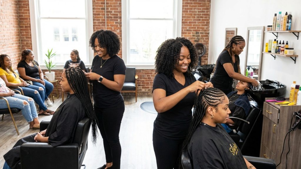 ¿Qué es un salón de trenzas y qué servicios ofrece?