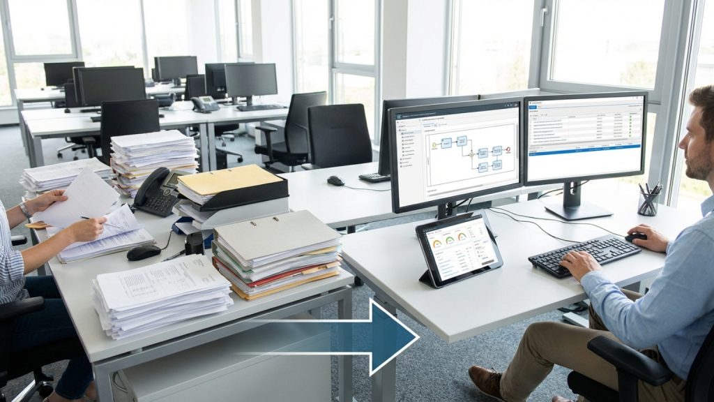 ¿Qué es la digitalización de procesos empresariales y cómo puede beneficiar a su negocio?