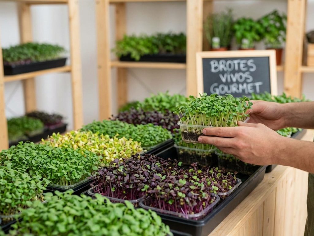 Brotes vivos gourmet: el toque fresco que buscas