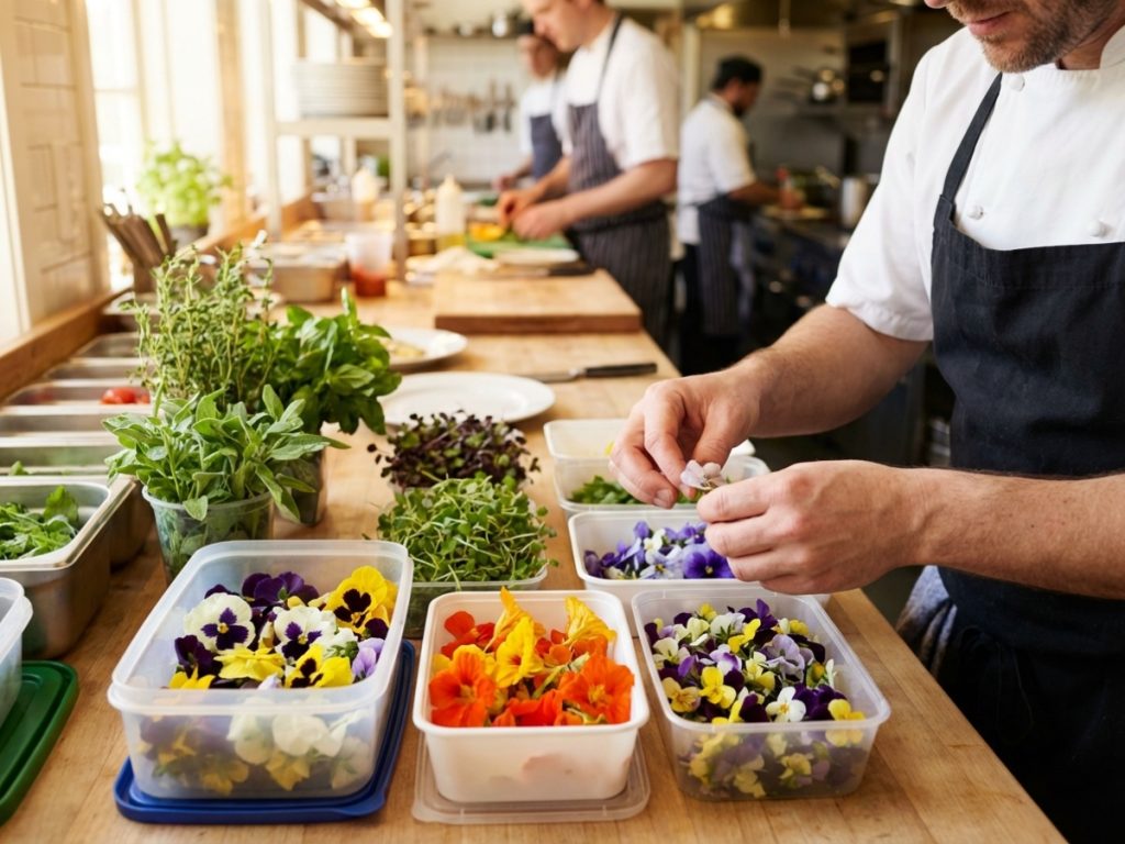 Flores comestibles para hostelería: Dale un toque único