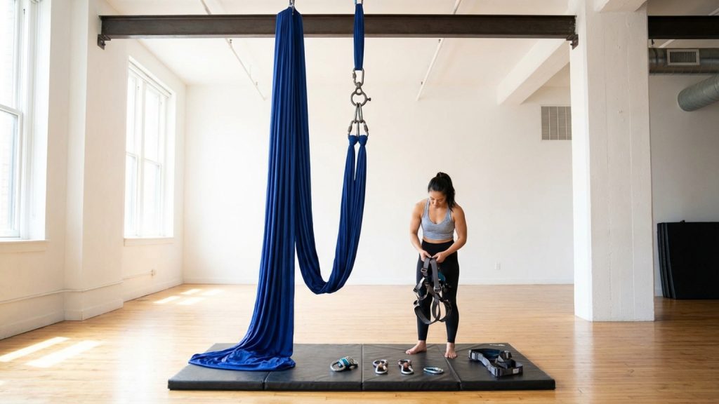 ¿Qué equipamiento aerial fitness necesitas para empezar a practicar?