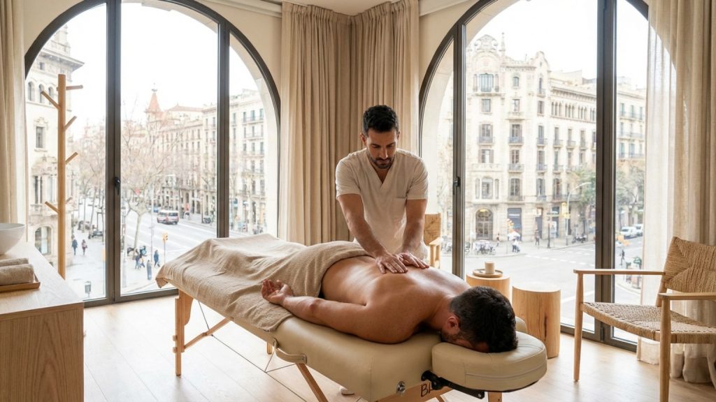 ¿Qué es un masaje para hombres en Barcelona?