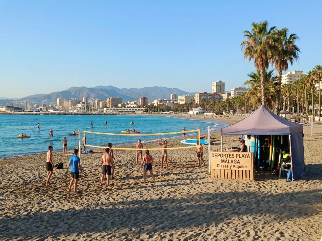 Descubre actividades deportivas en la playa de Málaga