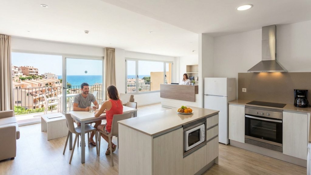 What is an apart hotel on the Costa Brava?