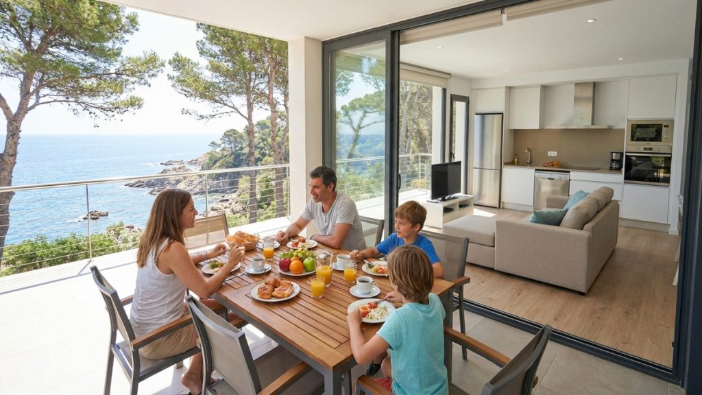 What are the advantages of apartments for rent in Costa Brava?