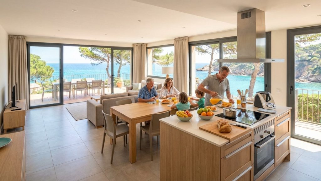 What are family vacation apartments in Costa Brava?