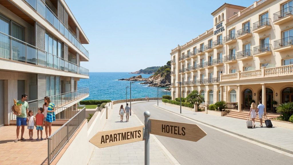 How to choose between an apartment and a hotel in Costa Brava?