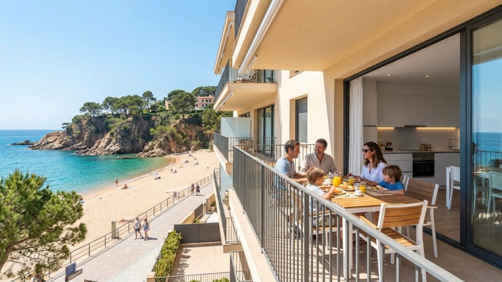 What are beach apartments in Costa Brava?