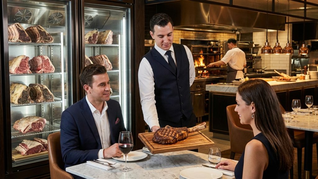 What is a premium meat restaurant?