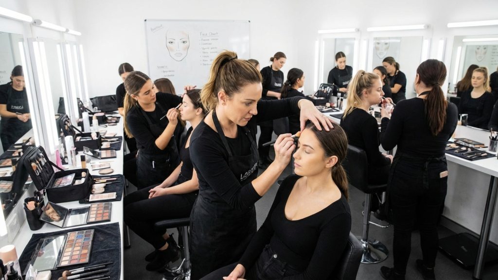 ¿Qué es un curso de maquillaje profesional presencial?