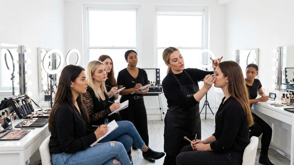 ¿Qué son las clases de maquillaje profesional?