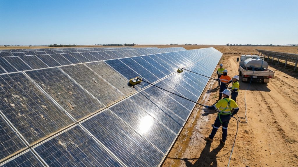 ¿Por qué la limpieza de plantas solares es tan importante para su rendimiento?