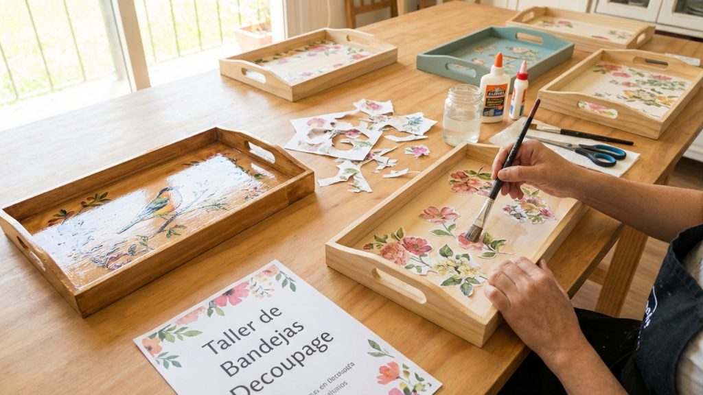 ¿Qué son las bandejas decoupage y por qué son tan populares?