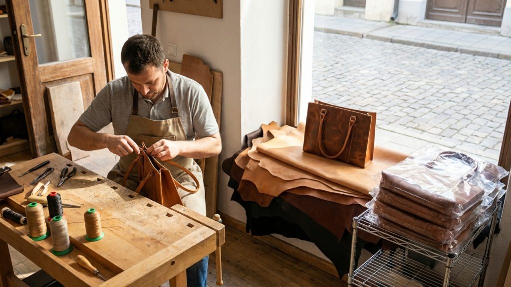 ¿Qué hace a los bolsos hechos mano diferentes de la producción masiva?