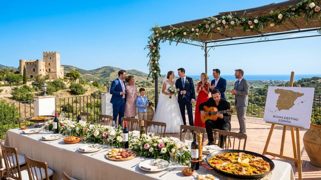 What are destination weddings in Spain?