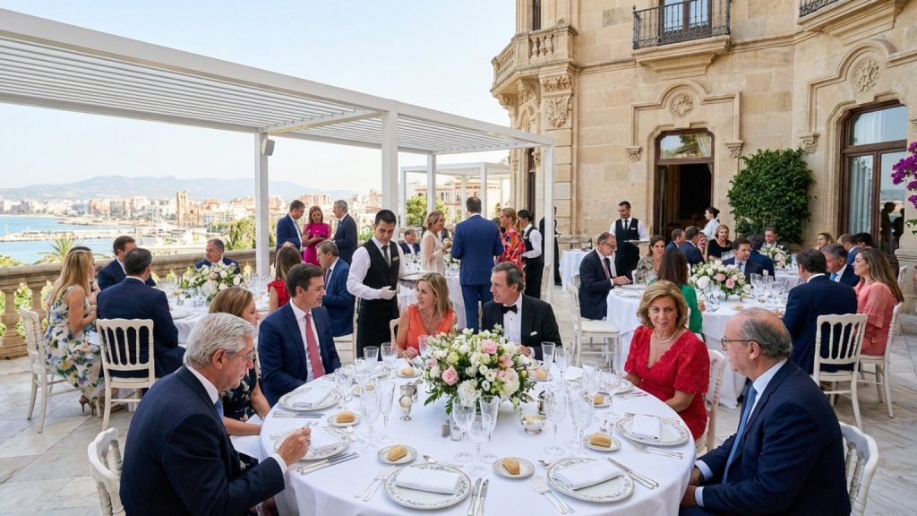 What are the key characteristics of luxury events in Spain?