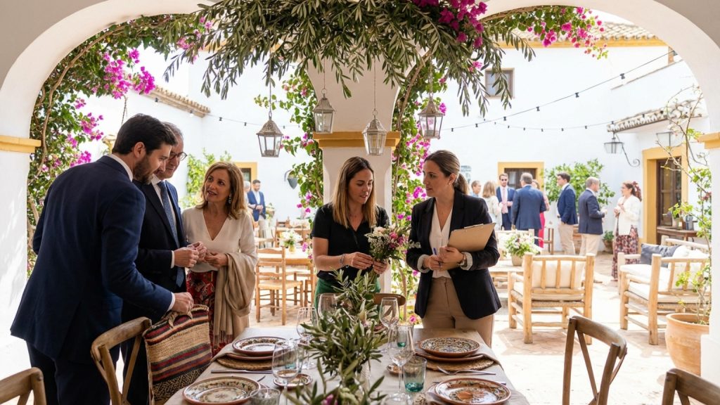 What is the importance of event decoration in Spain?
