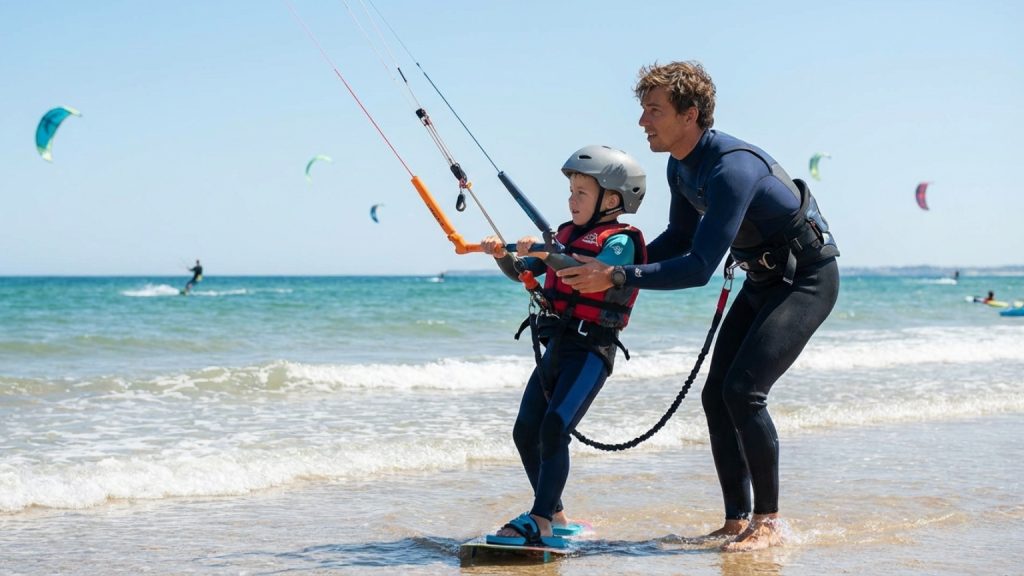 Is kitesurfing for children a safe and rewarding activity?