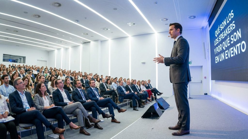 ¿Qué son los speakers y por qué son esenciales en un evento?