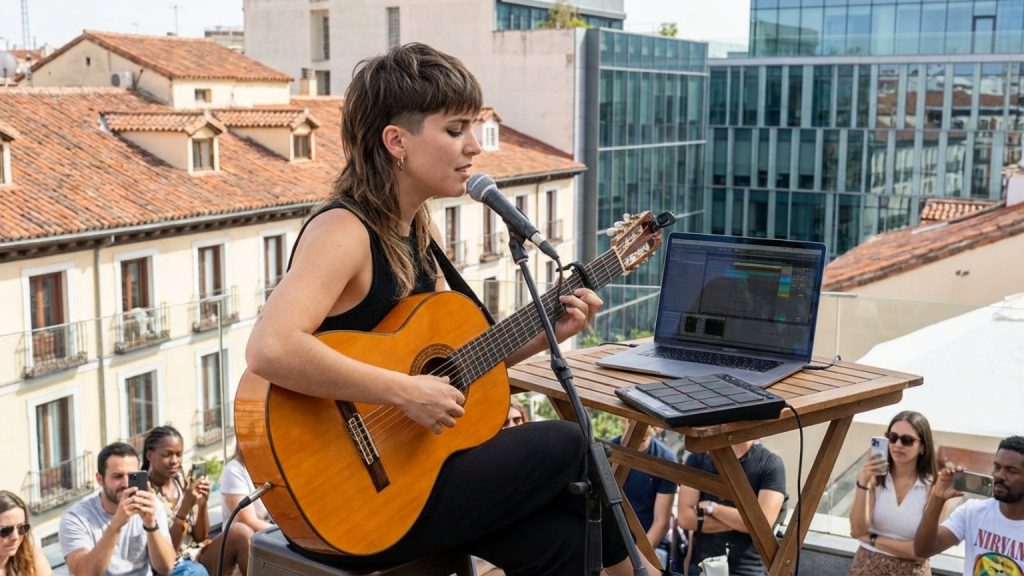 ¿Qué define el estilo de un cantante español en la música?