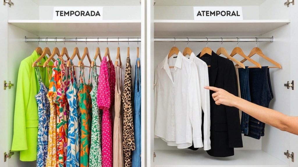 ¿Cuál es la diferencia entre la ropa de temporada y la ropa de mujer atemporal?