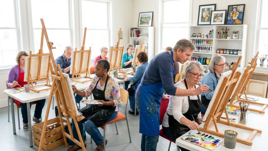 ¿Qué son los cursos de pintura para adultos y cómo te ayudan a empezar?