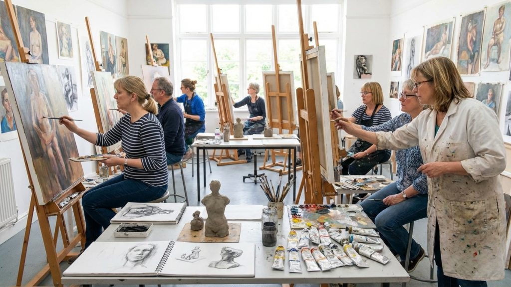 ¿Qué son los cursos de arte intensivos y cómo te ayudan a aprender?