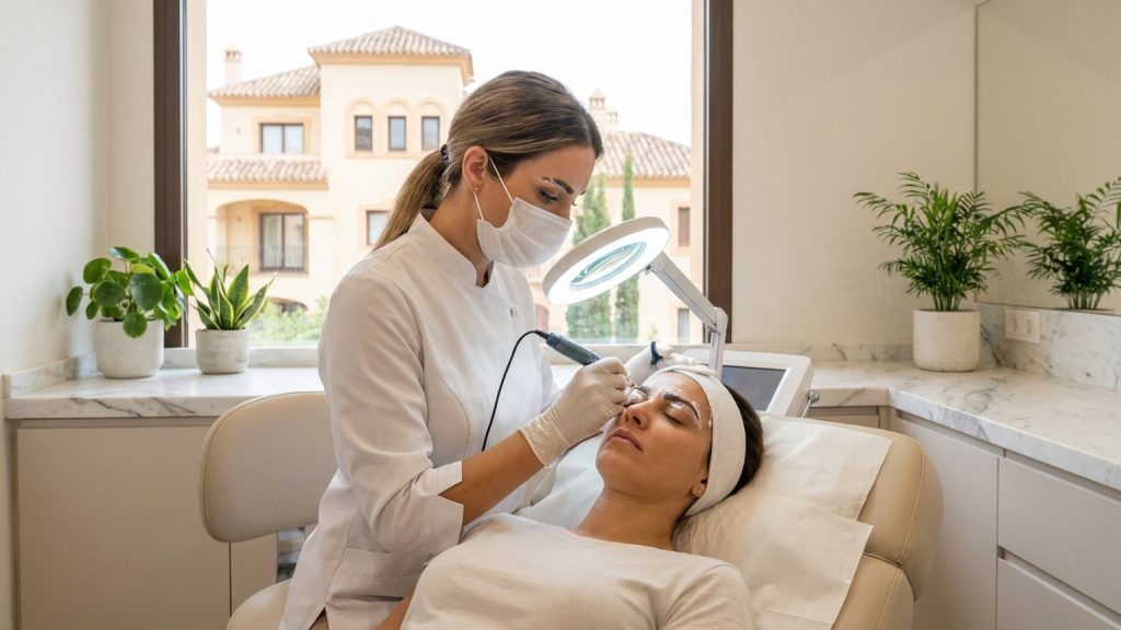 ¿Qué es el microblading en una clínica de belleza de lujo en España?