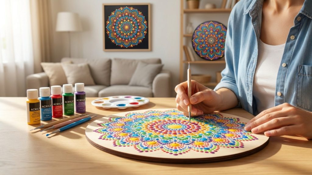 ¿Qué es el mandala puntillismo y por qué te encantará crearlos?
