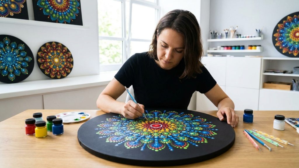 ¿Qué es el mandala puntillismo y por qué cautiva a tantos artistas?