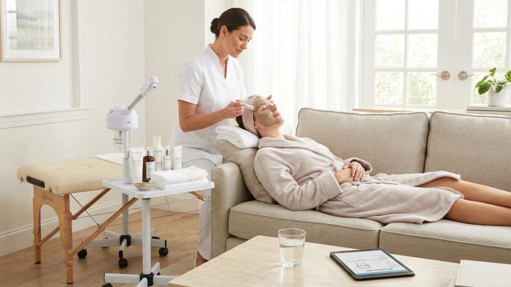 ¿Qué es un spa facial a domicilio y cómo funciona este servicio?