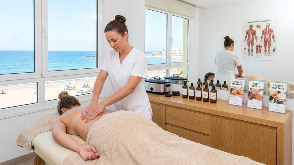 What are massages in Los Cristianos and what types are available?