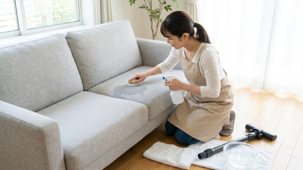 ¿Cómo limpiar la tela de un sofá de forma efectiva en casa?