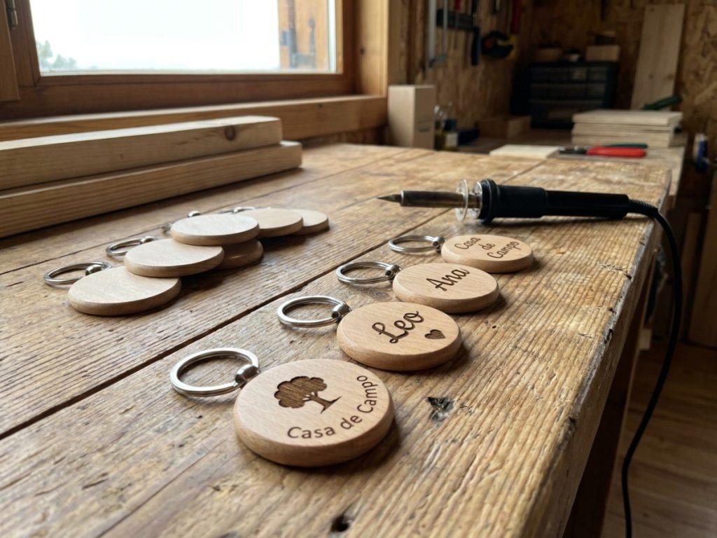 Crea llaveros personalizados en madera únicos con nosotros