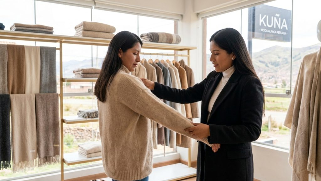 What defines luxury alpaca fashion and its unique appeal?
