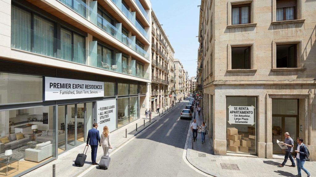 What is expat housing and how does it differ from local options?