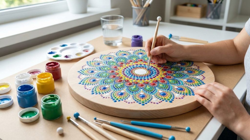 ¿Qué es el mandala puntillismo y cómo puedes empezar a crearlo?