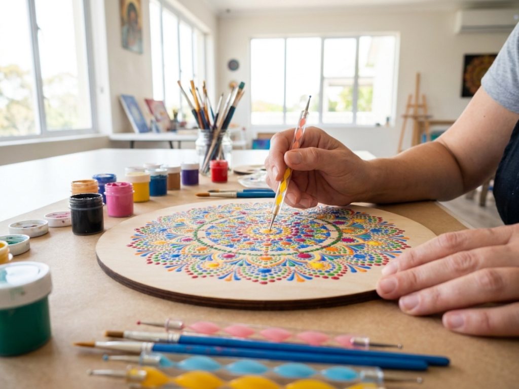 Crea tu propio arte: Mandala Puntillismo te espera