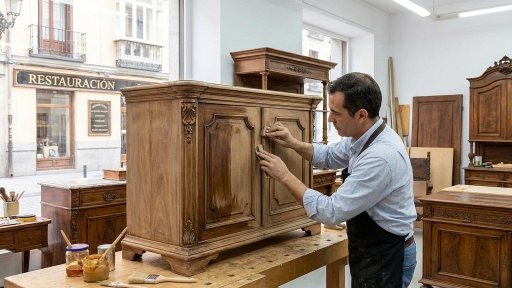 ¿Qué implica la restauración de muebles en Madrid para sus piezas?