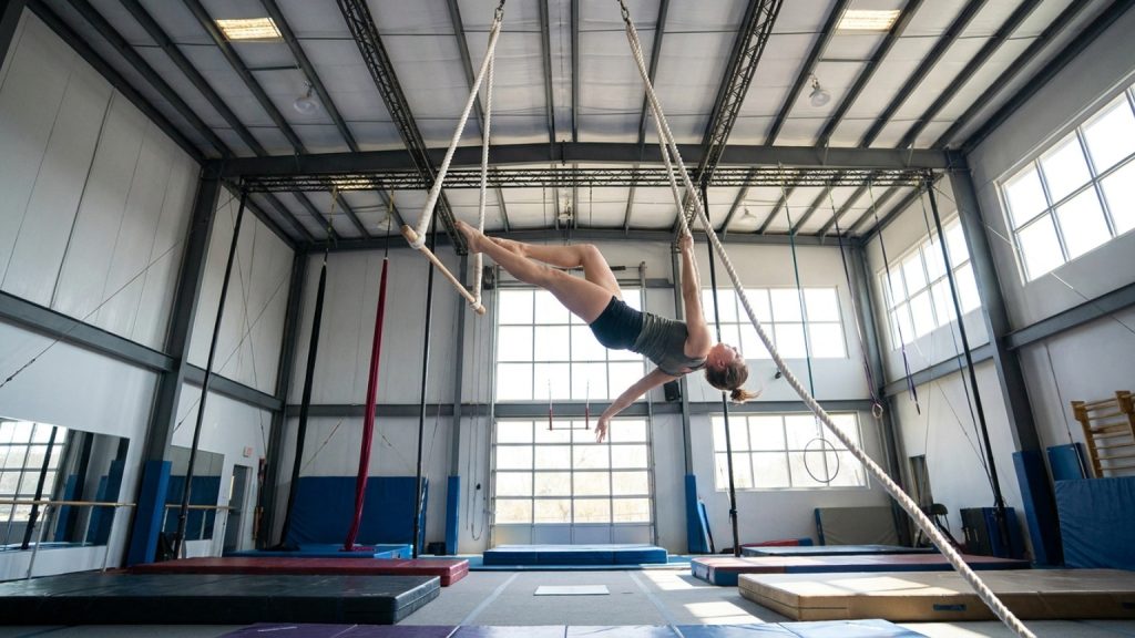 ¿Qué es el trapecio de circo y cómo se usa en las acrobacias aéreas?