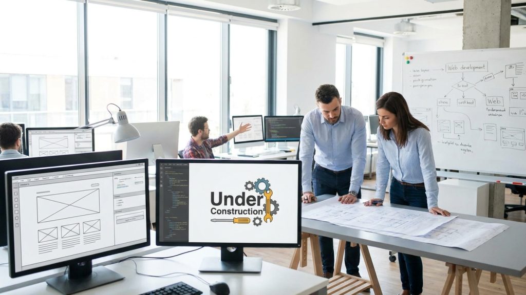 ¿Qué significa una web en construcción para la empresa?