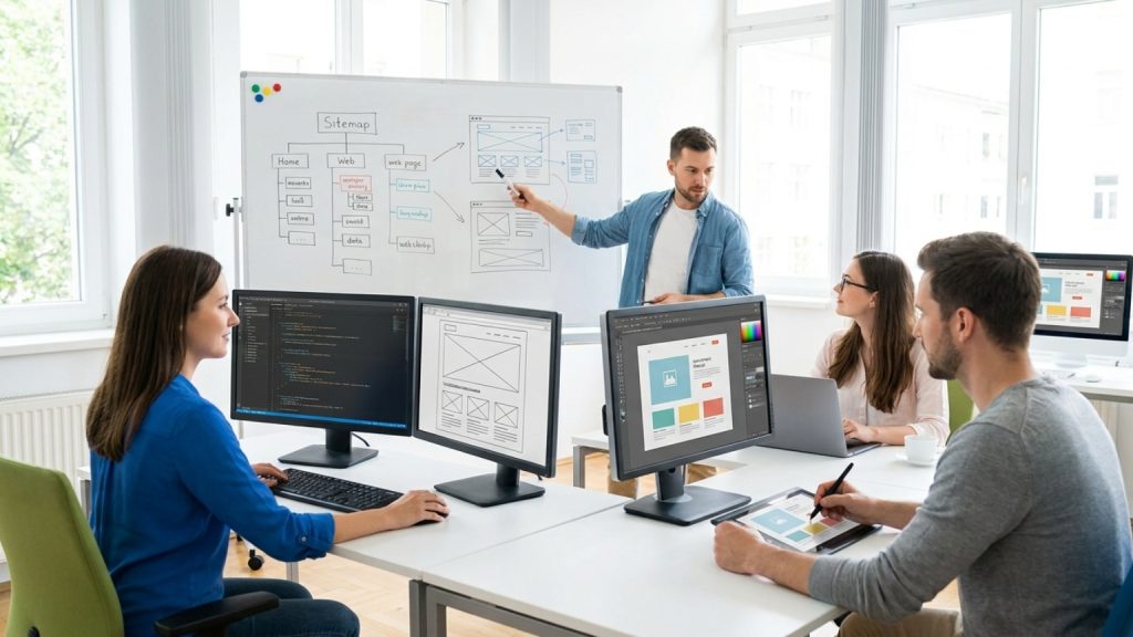 ¿Qué significa que la web de la empresa se esté realizando?