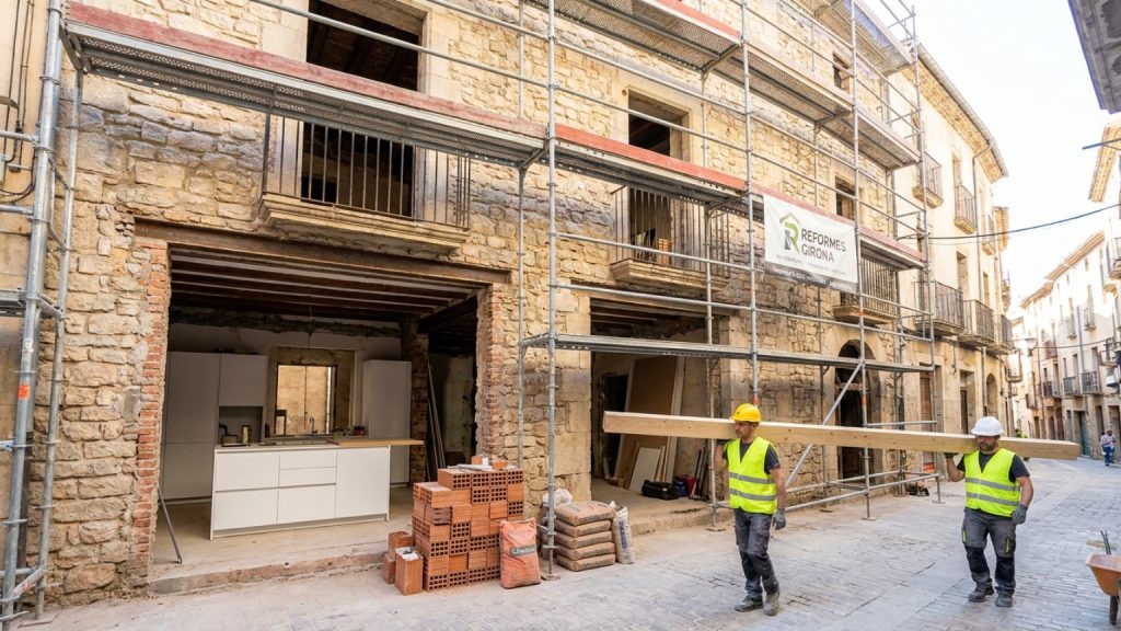 What does a house renovation in Girona involve?