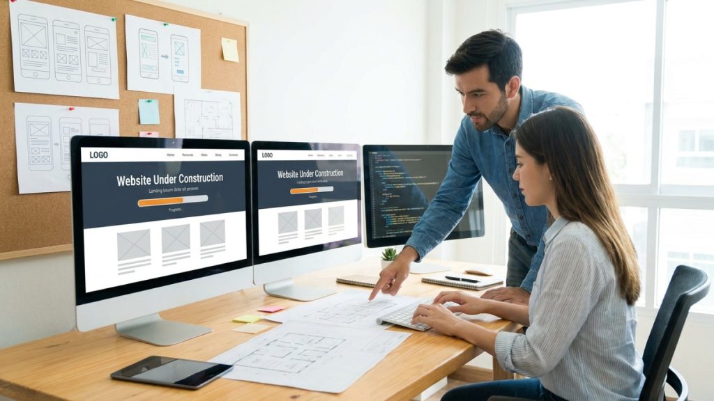¿Qué es una web en construcción y qué significa para la empresa?