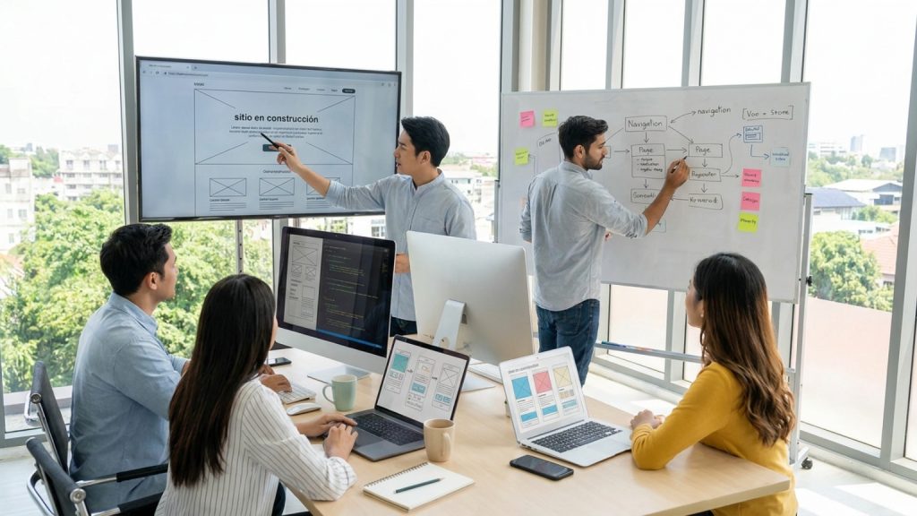 ¿Qué significa que se esté realizando la web y cuándo estará lista?