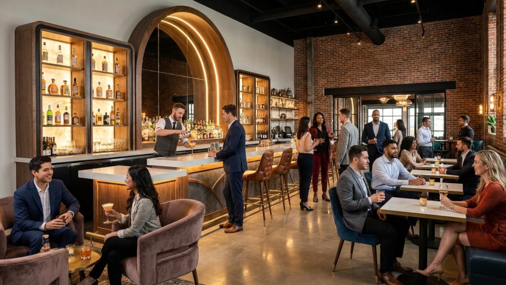 What makes fashionable bars stand out?