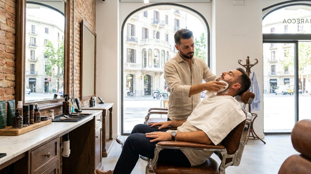 ¿Qué define a una barbería premium en Barcelona?
