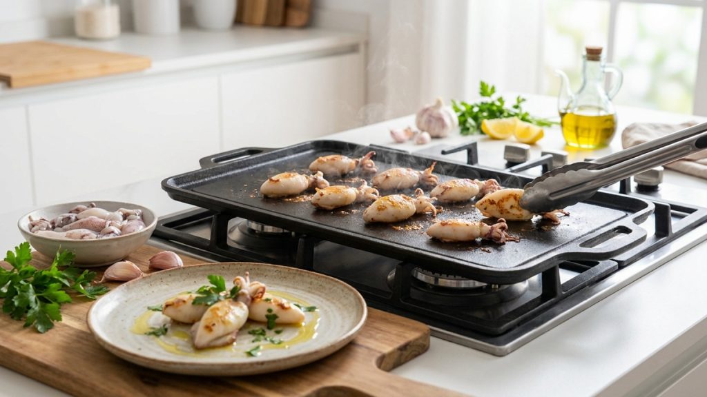 ¿Cómo hacer chipirones a la plancha perfectos en casa?