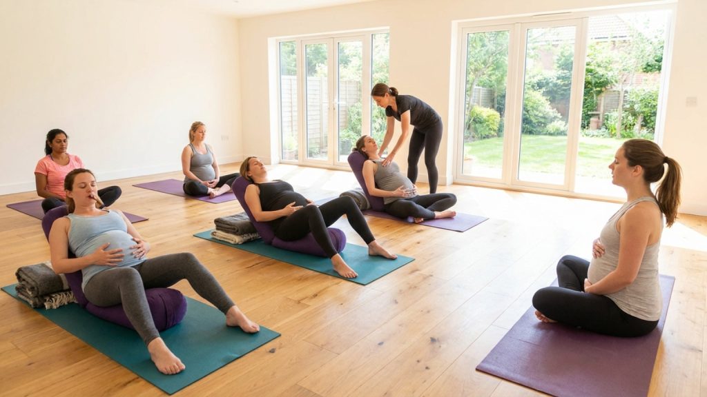 ¿Qué son las clases de yoga para embarazadas y cómo te benefician?