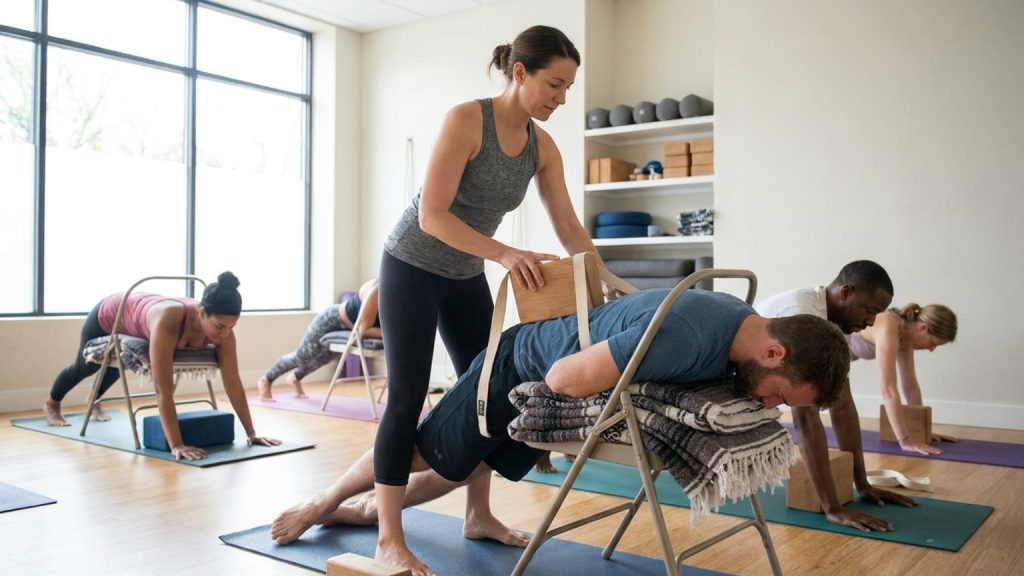 ¿Qué son las clases de yoga Iyengar y cómo te benefician?